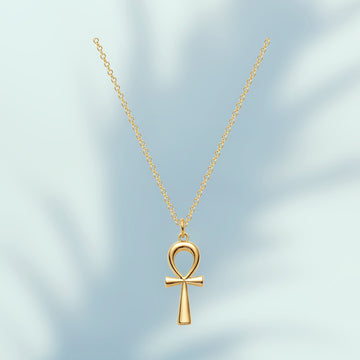 Women Girls Ankh Minimalist Religious Jewelry Necklace