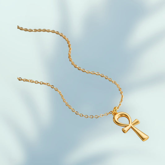 Women Girls Ankh Minimalist Religious Jewelry Necklace