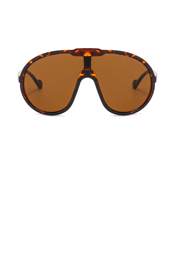 Leopard Women Oversized Sun Glasses