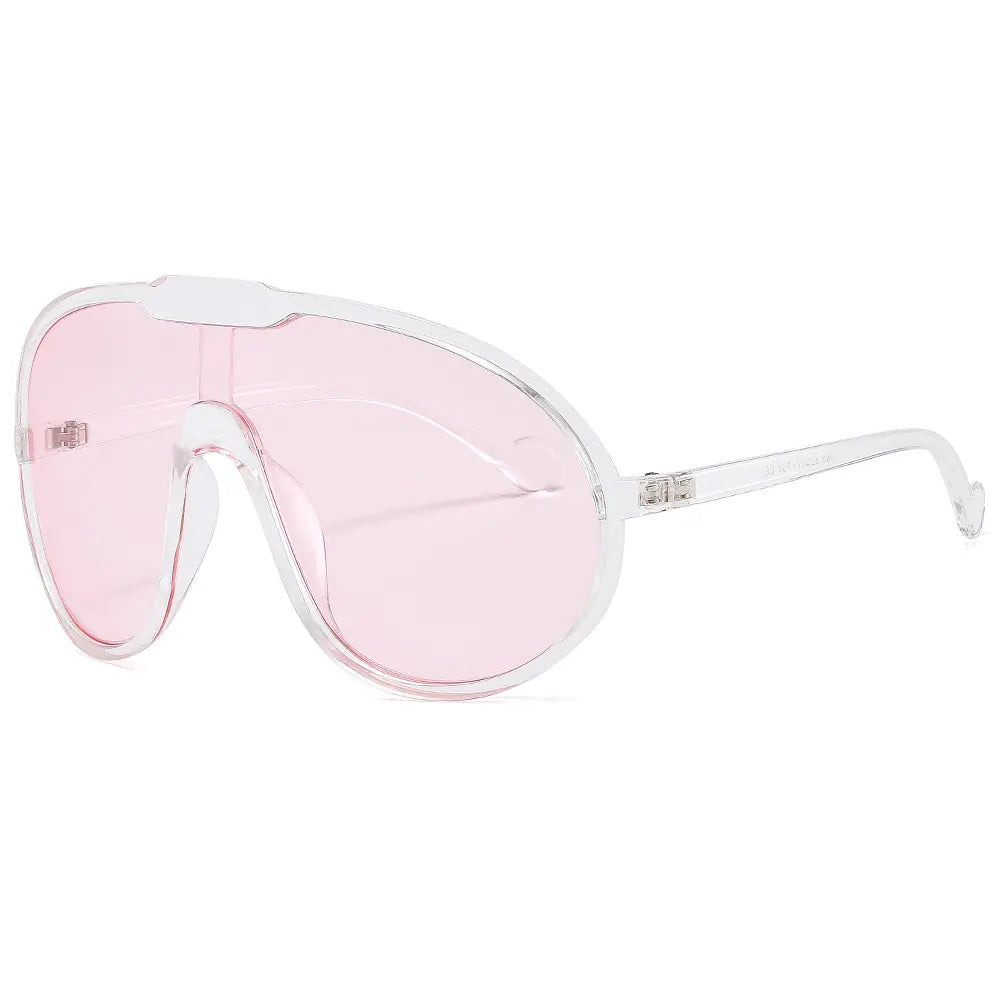 Pink Women Oversized Sun Glasses