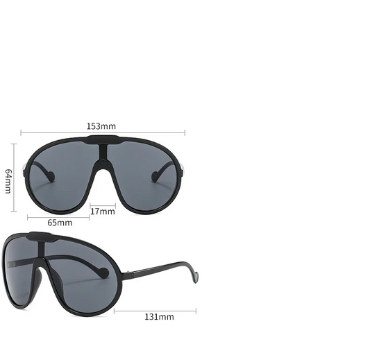 Pink Women Oversized Sun Glasses